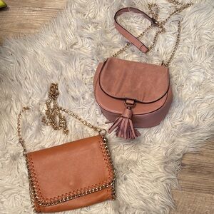 Chic Pink and Tan Women's Bags